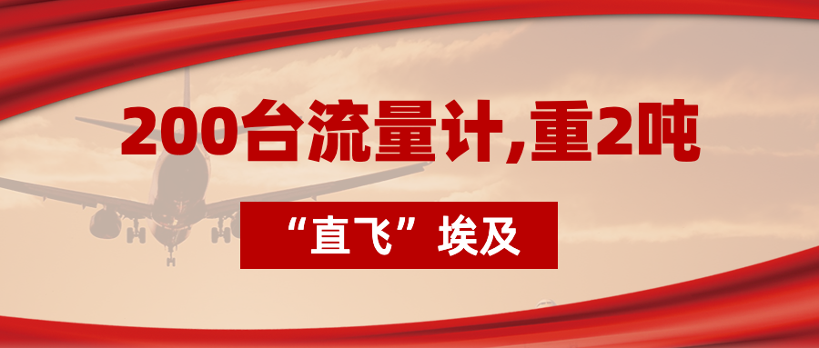 200臺流量計(jì)“直飛”埃及，重2噸，運(yùn)費(fèi)10萬